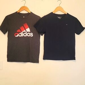 Lot of 2 T-shirts, Tommy Hilfiger & Adidas - Size Youth M (10/12)